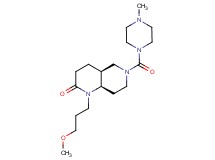 (4aS*,8aR*)-1-(3-methoxypropyl)-6-[(4-methylpiperazin-1-yl)carbonyl]octahydro-1,6-naphthyridin-2(1H)-one