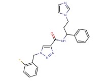 1-(2-fluorobenzyl)-N-[3-(1H-imidazol-1-yl)-1-phenylpropyl]-1H-1,2,3-triazole-4-carboxamide