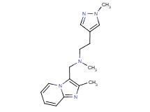 N-methyl-N-[(2-methylimidazo[1,2-a]pyridin-3-yl)methyl]-2-(1-methyl-1H-pyrazol-4-yl)ethanamine