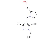 2-{1-[(1-ethyl-3,5-dimethyl-1H-pyrazol-4-yl)methyl]pyrrolidin-2-yl}ethanol