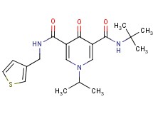 N-(tert-butyl)-1-isopropyl-4-oxo-N'-(3-thienylmethyl)-1,4-dihydro-3,5-pyridinedicarboxamide