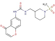 N-{[1-(methylsulfonyl)piperidin-3-yl]methyl}-N'-(4-oxo-4H-chromen-6-yl)urea