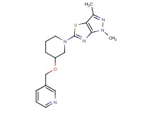 1,3-dimethyl-5-[3-(pyridin-3-ylmethoxy)piperidin-1-yl]-1H-pyrazolo[3,4-d][1,3]thiazole