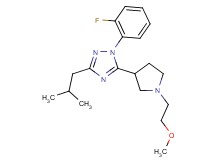 1-(2-fluorophenyl)-3-isobutyl-5-[1-(2-methoxyethyl)pyrrolidin-3-yl]-1H-1,2,4-triazole