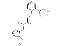 2-(2-sec-butylphenoxy)-N-[(1-ethyl-1H-imidazol-2-yl)methyl]-N-methylacetamide