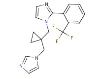 1-{[1-(1H-imidazol-1-ylmethyl)cyclopropyl]methyl}-2-[2-(trifluoromethyl)phenyl]-1H-imidazole