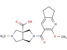 (3aR*,6aR*)-2-[(2-methoxy-6,7-dihydro-5H-cyclopenta[b]pyridin-3-yl)carbonyl]-5-methylhexahydropyrrolo[3,4-c]pyrrole-3a(1H)-carboxylic acid