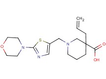3-allyl-1-{[2-(4-morpholinyl)-1,3-thiazol-5-yl]methyl}-3-piperidinecarboxylic acid