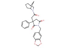 3-[2-(6-azabicyclo[3.2.1]oct-6-yl)-2-oxoethyl]-1-(1,3-benzodioxol-5-ylmethyl)-3-phenyl-2,5-pyrrolidinedione