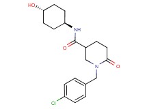 1-(4-chlorobenzyl)-N-(trans-4-hydroxycyclohexyl)-6-oxo-3-piperidinecarboxamide