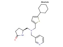(5S)-5-{[[(5-cyclohexyl-2-thienyl)methyl](pyridin-3-ylmethyl)amino]methyl}pyrrolidin-2-one