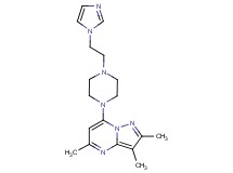 7-{4-[2-(1H-imidazol-1-yl)ethyl]piperazin-1-yl}-2,3,5-trimethylpyrazolo[1,5-a]pyrimidine
