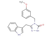 5-(1H-indol-3-ylmethyl)-4-(3-methoxybenzyl)-2,4-dihydro-3H-1,2,4-triazol-3-one
