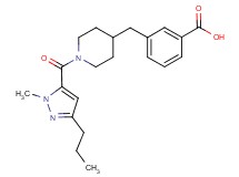 3-({1-[(1-methyl-3-propyl-1H-pyrazol-5-yl)carbonyl]-4-piperidinyl}methyl)benzoic acid