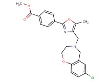 methyl 4-{4-[(7-chloro-2,3-dihydro-1,4-benzoxazepin-4(5H)-yl)methyl]-5-methyl-1,3-oxazol-2-yl}benzoate