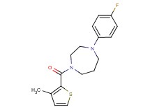 1-(4-fluorophenyl)-4-[(3-methyl-2-thienyl)carbonyl]-1,4-diazepane