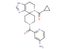2-{[5-(cyclopropylcarbonyl)-1,5,6,7-tetrahydro-1'H-spiro[imidazo[4,5-c]pyridine-4,4'-piperidin]-1'-yl]carbonyl}pyridin-4-amine