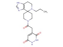 4-[2-oxo-2-(5-propyl-1,5,6,7-tetrahydro-1'H-spiro[imidazo[4,5-c]pyridine-4,4'-piperidin]-1'-yl)ethyl]-1,2-dihydropyridazine-3,6-dione