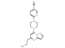6-[4-(5-propylpyrazolo[1,5-a]pyrimidin-7-yl)piperazin-1-yl]nicotinonitrile