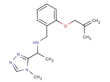 N-{2-[(2-methylprop-2-en-1-yl)oxy]benzyl}-1-(4-methyl-4H-1,2,4-triazol-3-yl)ethanamine