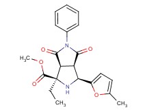 methyl (1R*,3S*,3aR*,6aS*)-1-ethyl-3-(5-methyl-2-furyl)-4,6-dioxo-5-phenyloctahydropyrrolo[3,4-c]pyrrole-1-carboxylate