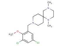 9-(3,5-dichloro-2-methoxybenzyl)-1,4-dimethyl-1,4,9-triazaspiro[5.5]undecane