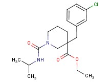 ethyl 3-(3-chlorobenzyl)-1-[(isopropylamino)carbonyl]-3-piperidinecarboxylate