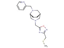 (1S*,5R*)-3-({3-[(methylthio)methyl]-1,2,4-oxadiazol-5-yl}methyl)-6-(2-pyridinylmethyl)-3,6-diazabicyclo[3.2.2]nonane