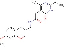 2-(2-ethyl-4-methyl-6-oxo-1,6-dihydropyrimidin-5-yl)-N-[(7-methoxy-3,4-dihydro-2H-chromen-3-yl)methyl]acetamide