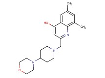 6,8-dimethyl-2-[(4-morpholin-4-ylpiperidin-1-yl)methyl]quinolin-4-ol