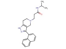 N-isopropyl-3-[3-(1-naphthyl)-1,4,6,7-tetrahydro-5H-pyrazolo[4,3-c]pyridin-5-yl]propanamide