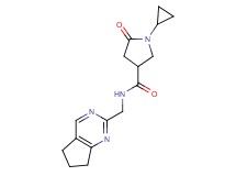 1-cyclopropyl-N-(6,7-dihydro-5H-cyclopenta[d]pyrimidin-2-ylmethyl)-5-oxo-3-pyrrolidinecarboxamide