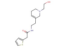 N-{2-[1-(2-hydroxyethyl)-1,2,5,6-tetrahydropyridin-3-yl]ethyl}-2-(2-thienyl)acetamide