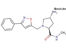 (2S,4R)-4-amino-N-methyl-1-[(3-phenylisoxazol-5-yl)methyl]pyrrolidine-2-carboxamide