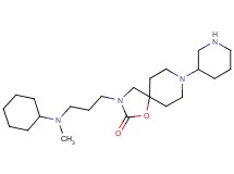 3-{3-[cyclohexyl(methyl)amino]propyl}-8-(3-piperidinyl)-1-oxa-3,8-diazaspiro[4.5]decan-2-one dihydrochloride