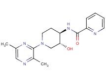 N-[(3R*,4R*)-1-(3,6-dimethylpyrazin-2-yl)-3-hydroxypiperidin-4-yl]pyridine-2-carboxamide