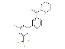 2-[3-fluoro-5-(trifluoromethyl)phenyl]-4-(piperidin-1-ylcarbonyl)pyridine