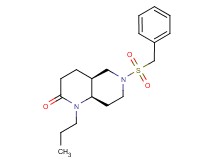 (4aS*,8aR*)-6-(benzylsulfonyl)-1-propyloctahydro-1,6-naphthyridin-2(1H)-one