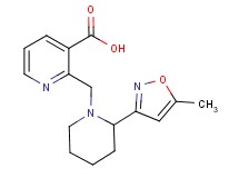 2-{[2-(5-methylisoxazol-3-yl)piperidin-1-yl]methyl}nicotinic acid