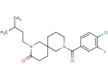 8-(4-chloro-3-fluorobenzoyl)-2-(3-methylbutyl)-2,8-diazaspiro[5.5]undecan-3-one