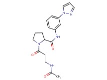 N-acetyl-beta-alanyl-N-[3-(1H-pyrazol-1-yl)phenyl]prolinamide