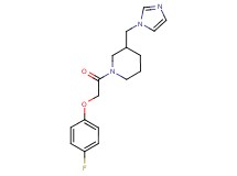 1-[(4-fluorophenoxy)acetyl]-3-(1H-imidazol-1-ylmethyl)piperidine