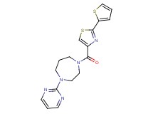 1-(2-pyrimidinyl)-4-{[2-(2-thienyl)-1,3-thiazol-4-yl]carbonyl}-1,4-diazepane