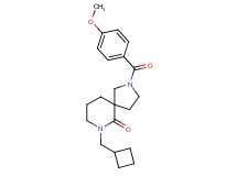 7-(cyclobutylmethyl)-2-(4-methoxybenzoyl)-2,7-diazaspiro[4.5]decan-6-one