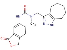 N-(1,4,5,6,7,8-hexahydrocyclohepta[c]pyrazol-3-ylmethyl)-N-methyl-N'-(3-oxo-1,3-dihydro-2-benzofuran-5-yl)urea