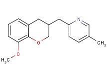 2-[(8-methoxy-3,4-dihydro-2H-chromen-3-yl)methyl]-5-methylpyridine