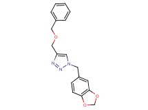 1-(1,3-benzodioxol-5-ylmethyl)-4-[(benzyloxy)methyl]-1H-1,2,3-triazole