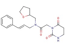 2-(2,6-dioxotetrahydropyrimidin-1(2H)-yl)-N-[(2E)-3-phenylprop-2-en-1-yl]-N-(tetrahydrofuran-2-ylmethyl)acetamide