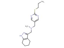 N-methyl-1-[2-(propylthio)pyrimidin-5-yl]-N-(4,5,6,7-tetrahydro-1H-indazol-3-ylmethyl)methanamine