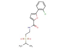 5-(2-chlorophenyl)-N-[2-(isopropylsulfonyl)ethyl]-2-furamide